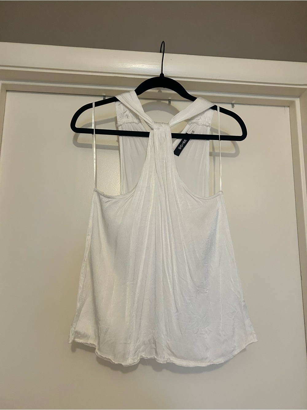 DO+BE White Halter Top